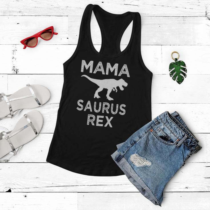 Womens Mama Saurus Rex Funnyrex Mommy Party Gift Women Flowy Tank