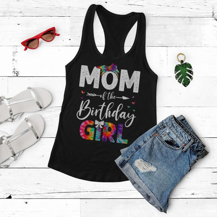 Womens Mb Mom Of The Birthday Girl Mama Mother And Daughter Tie Dye Women Flowy Tank