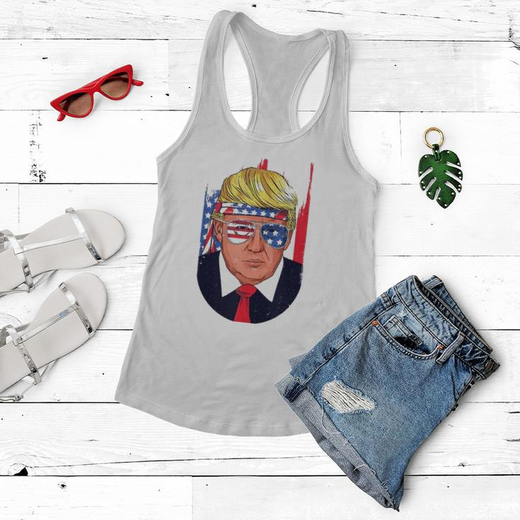4Th Of July Usa Donald Trump Funny Patriotic American Gift Women Flowy Tank