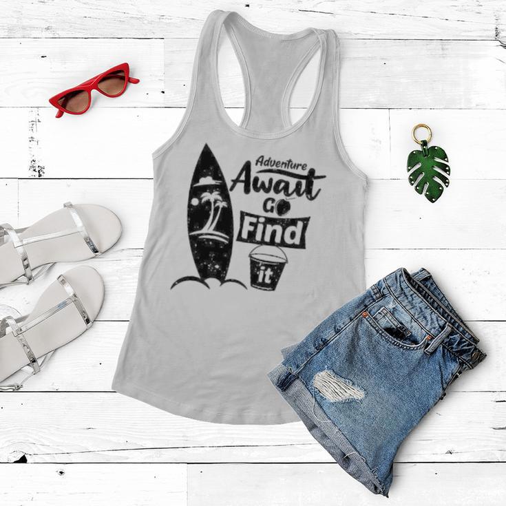 Adventure Await Go Find Itsummer Shirt Travel Tee Adventure Shirts Action Shirt Funny Tees Graphic Tees Women Flowy Tank