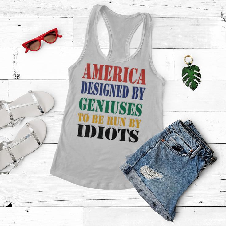 America Designed By Geniuses To Be Run By Idiots Impeach 46 Joe Biden Essential Tshirt Women Flowy Tank