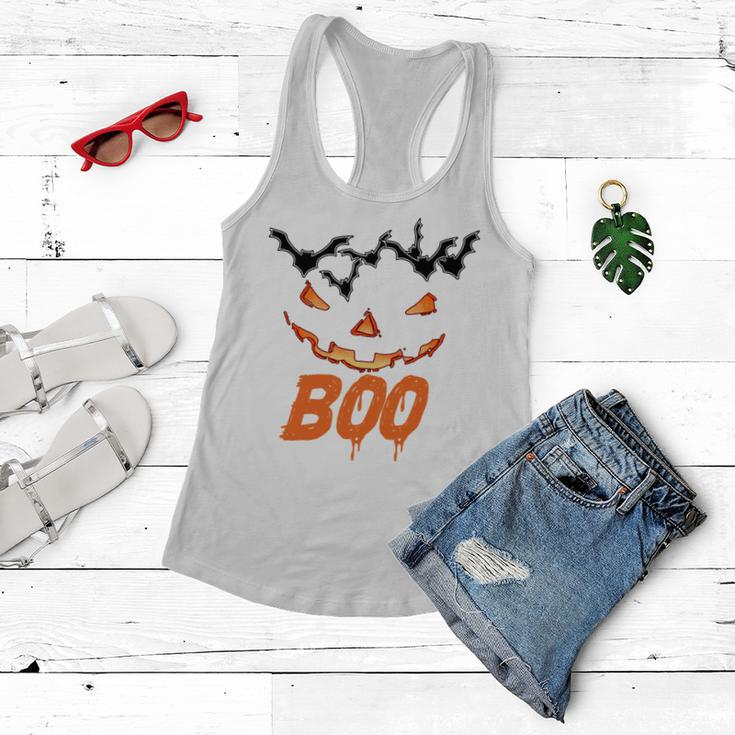 Boo Scary Pumpkin Face Women Flowy Tank