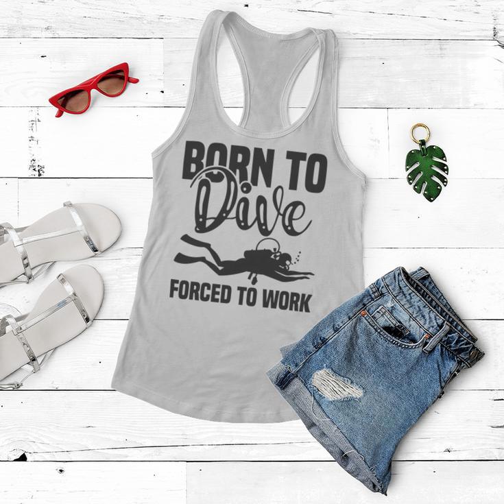 Born To Dive Forced To Work Women Flowy Tank