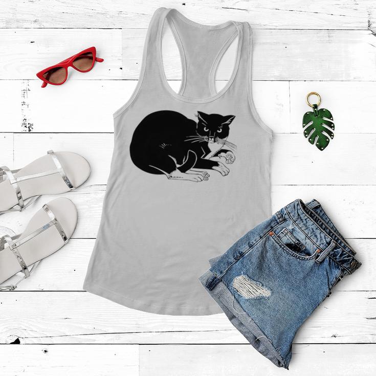 Cat Cut Cat Cat Lovers Black Cat Funny Cat Birthday Cat Gift Cat Danger Kitty V3 Women Flowy Tank