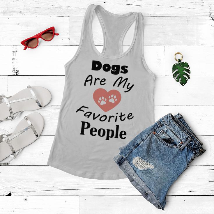 Dogs Are My Favorite People Funny Dogs Quotes Gift For Dogs Lovers Women Flowy Tank