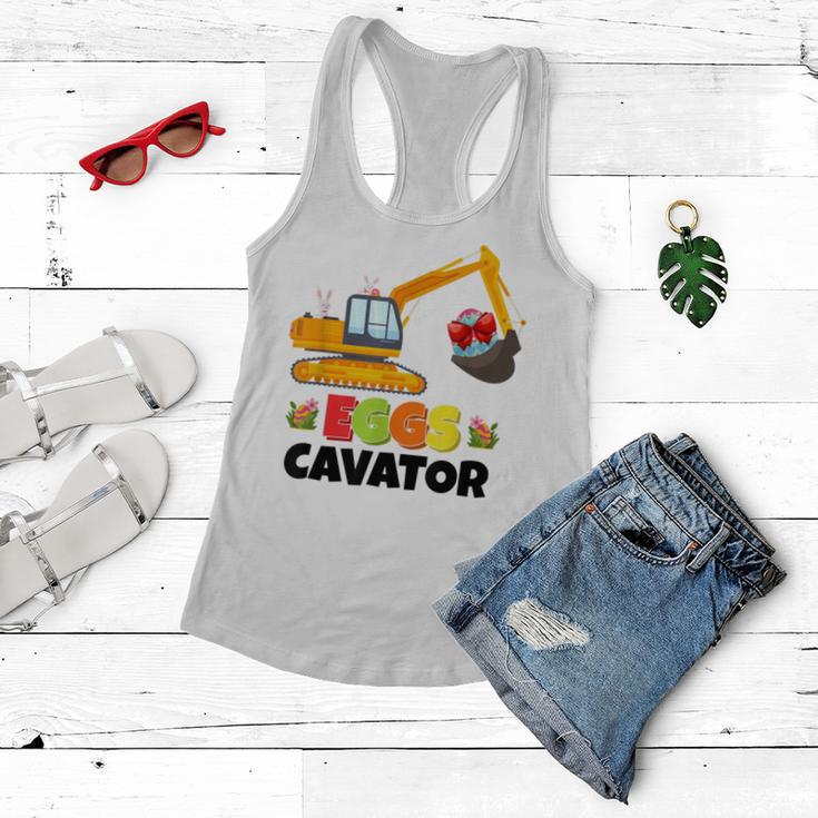 Excavator Shirts For Toddler Boys Girls Easter Eggs Cavator Women Flowy Tank