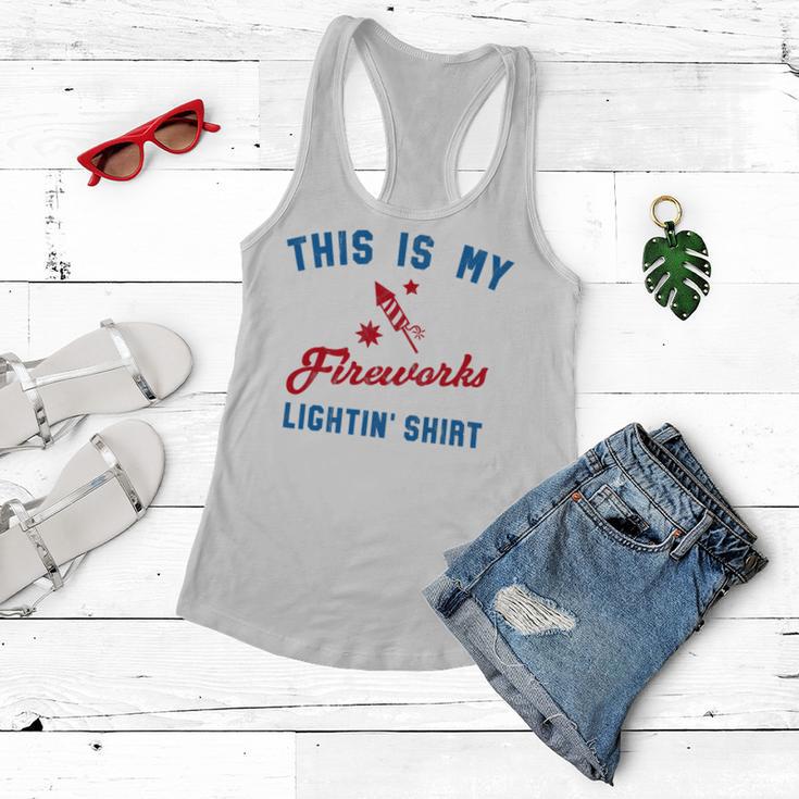 Fourth Of July My Fireworks Vintage 749 Shirt Women Flowy Tank