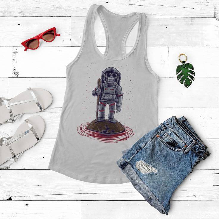 Funny Astronaut Monkey V3 Women Flowy Tank