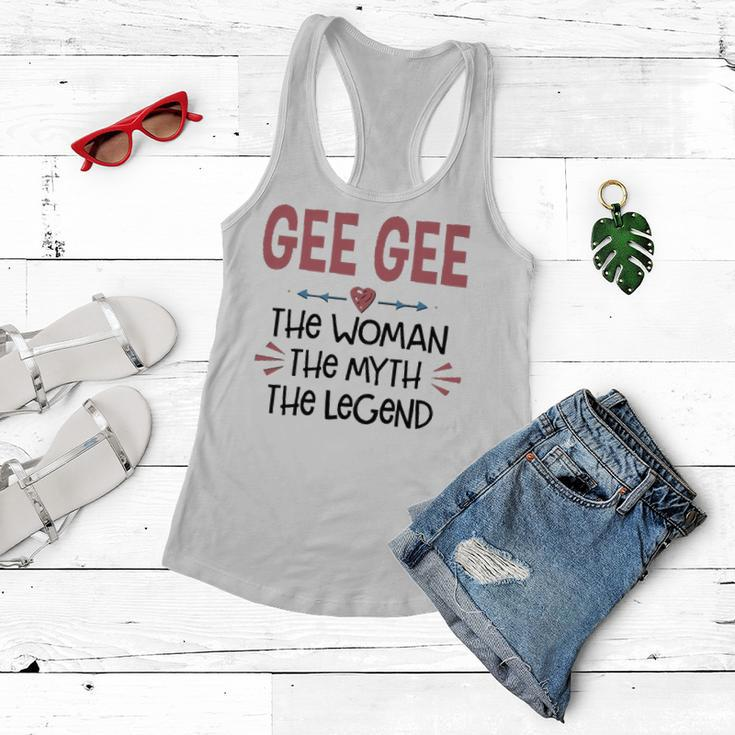Gee Gee Grandma Gift Gee Gee The Woman The Myth The Legend V2 Women Flowy Tank