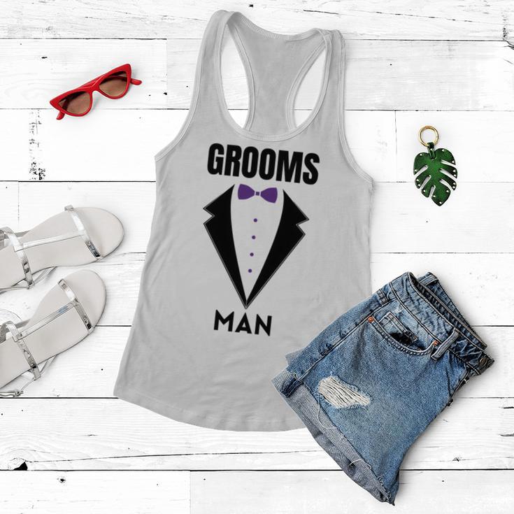 Groomsman Grooms Squad Stag Party Friends Themed Women Flowy Tank