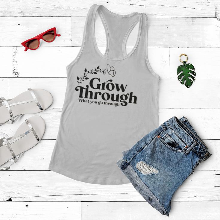 Grow Through What You Go Through Women Flowy Tank