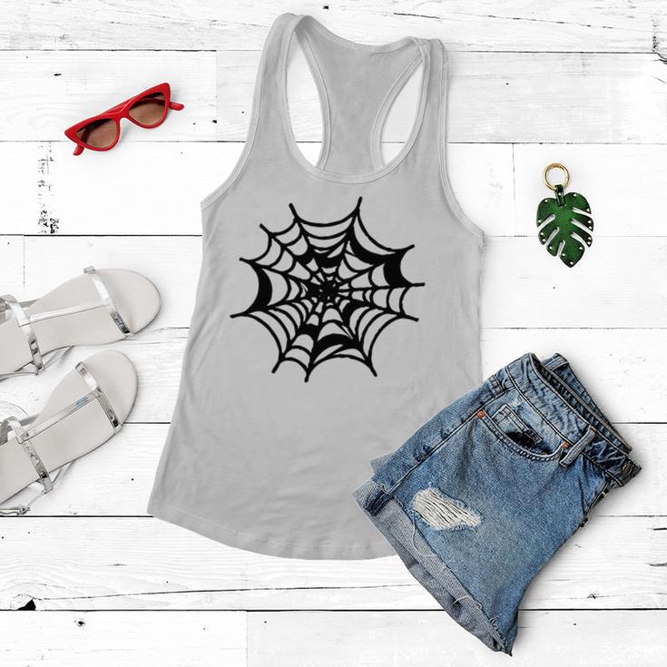 Halloween Spider Web Pattern Women Flowy Tank