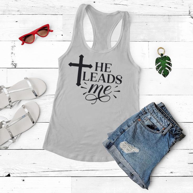 He Leads Me V2 Women Flowy Tank