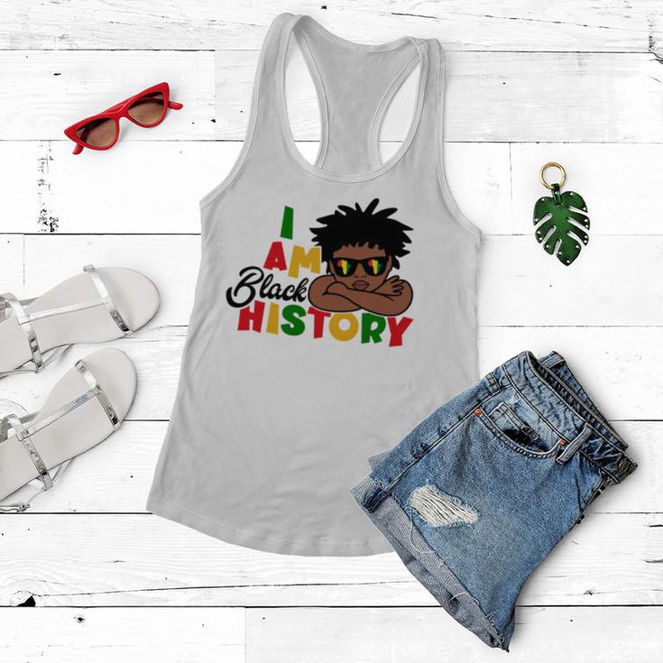 I Am Black History For Kids Boys Black History Month Women Flowy Tank