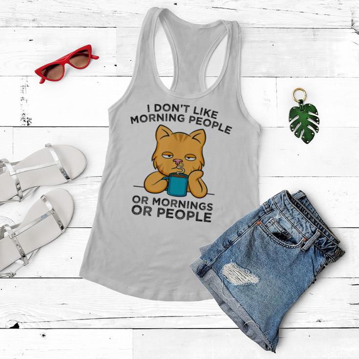 I Dont Like Morning People Or Mornings Or People V2 Women Flowy Tank