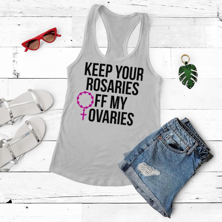 Keep Your Rosaries Off My Ovaries My Uterus My Choice Women Flowy Tank