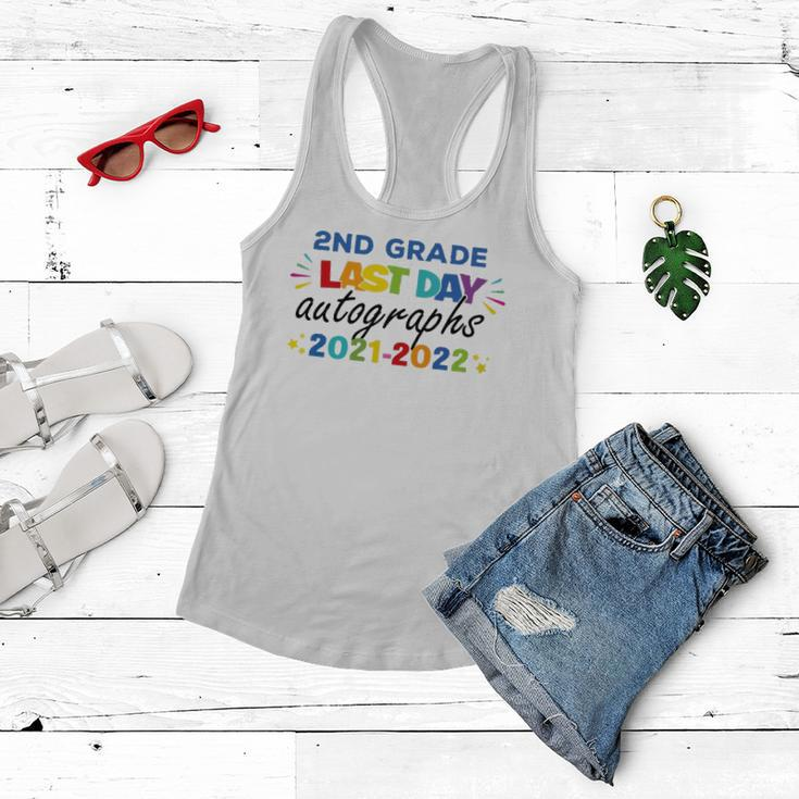 Last Day Autographs For 2Nd Grade Kids And Teachers 2022 Education Women Flowy Tank