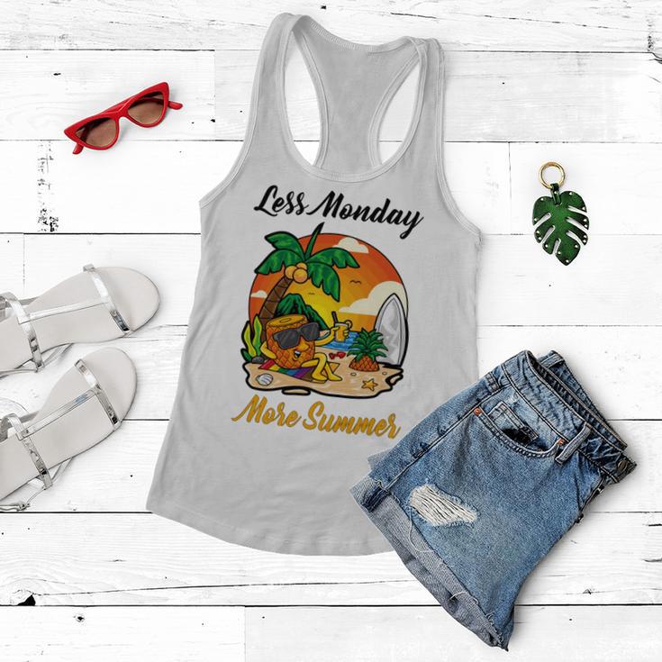 Less Monday More Summer Funny Pineapple Gift Pineapple Lover Women Flowy Tank