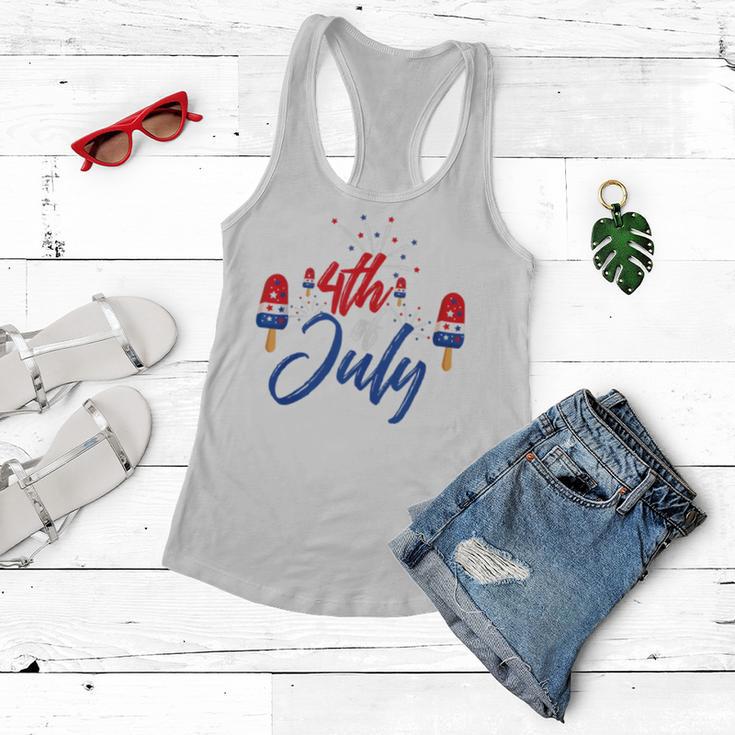 Memorial Day 4Th Of July Holiday Patriotic Ice Cream V2 Women Flowy Tank