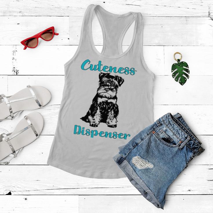 Miniature Schnauzer At Home Cuteness Dispenser Multi Tasking Dog Women Flowy Tank