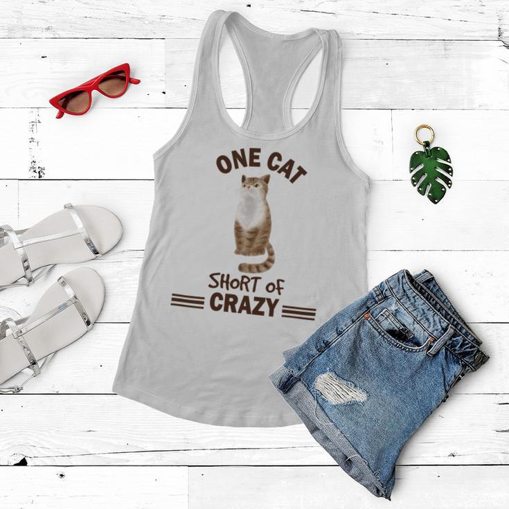 One Cat Short Of Crazy Women Flowy Tank