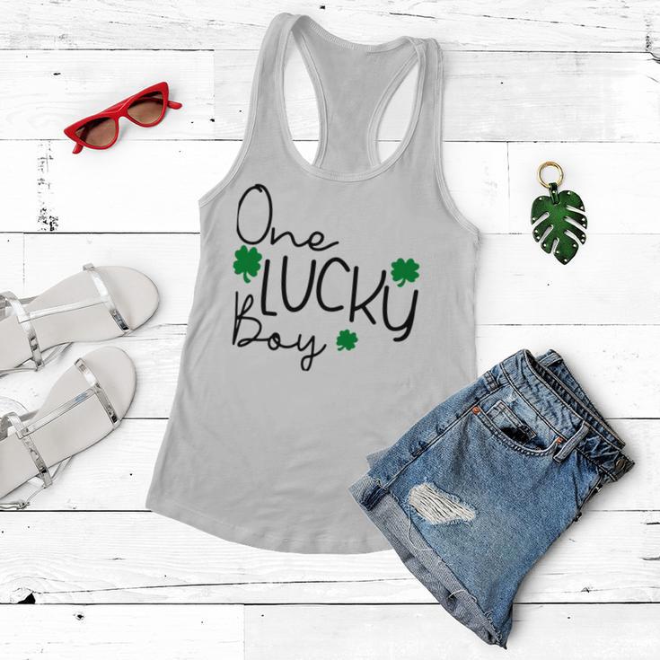 One Lucky Boy Funny St Patrick Day Women Flowy Tank