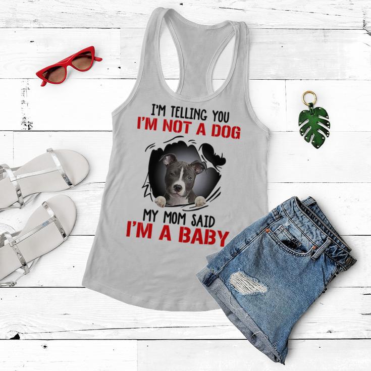 Pitbull Im Telling You Im Not A Dog 789 Shirt Women Flowy Tank