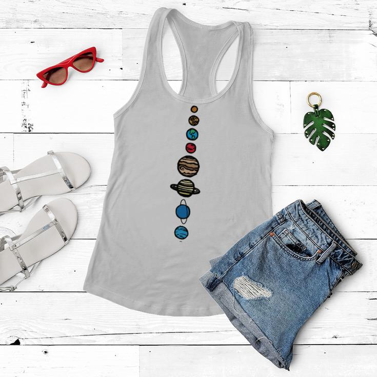 Planets Colour Women Flowy Tank