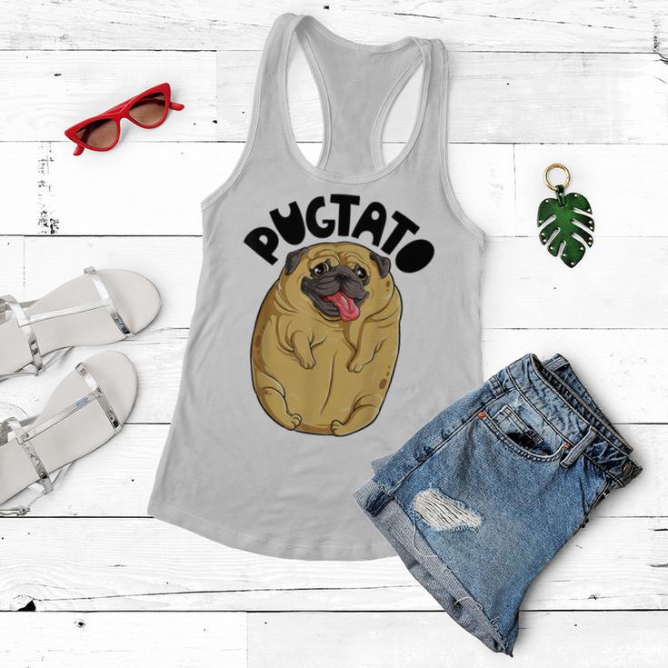 Pugtato Pug Potato Dog Lovers Costume Funny Meme Gifts Women Flowy Tank