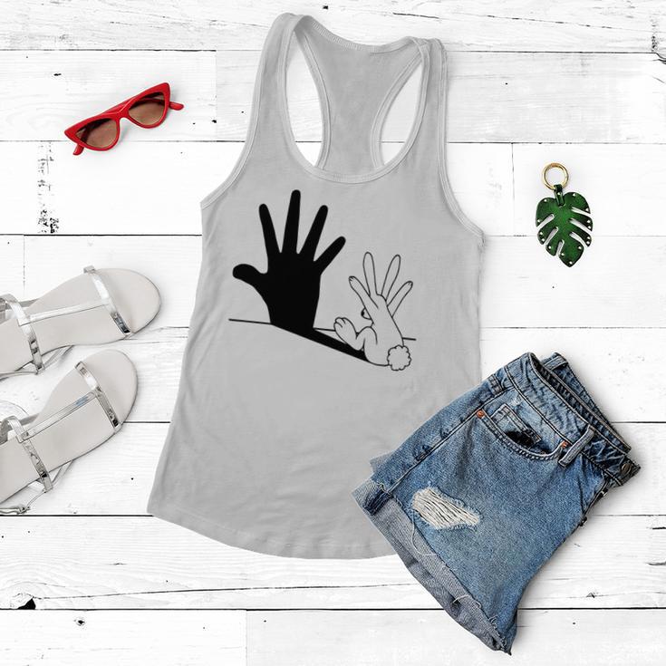 Rabbit Hand Shadow Women Flowy Tank