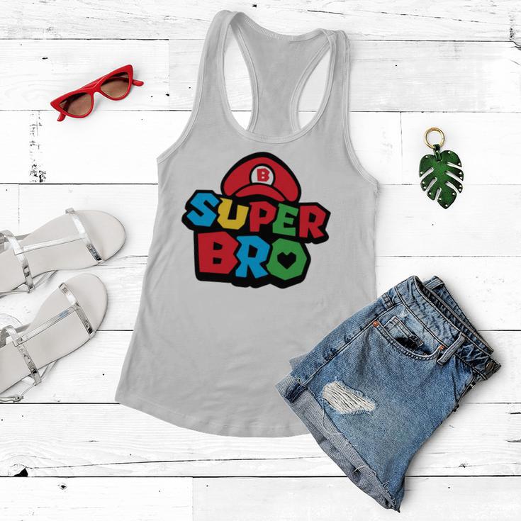 Super Bro Funny Brother Video Gaming Lover Gift Birthday Holiday By Mesa Cute Women Flowy Tank