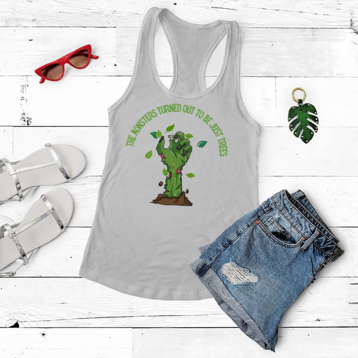 The Monsters Turned Out To Be Just Trees Hand Monster Women Flowy Tank