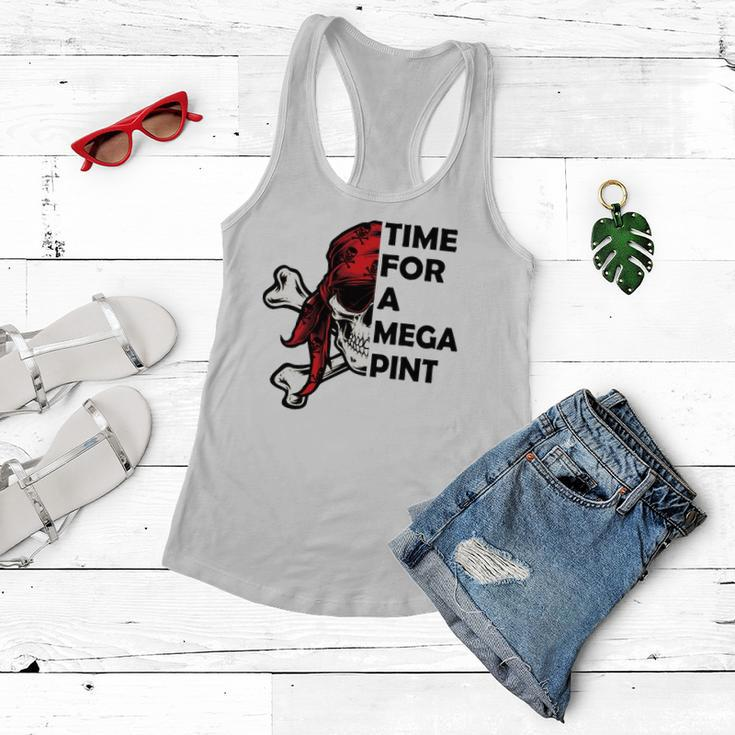 Time For A Mega Pint Funny Sarcastic Saying Women Flowy Tank