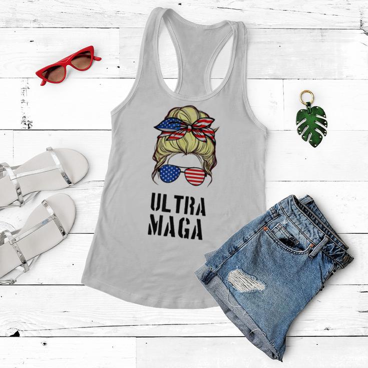 Ultra Mega Messy Bun 2022 Trump Republicans Conservatives Women Flowy Tank