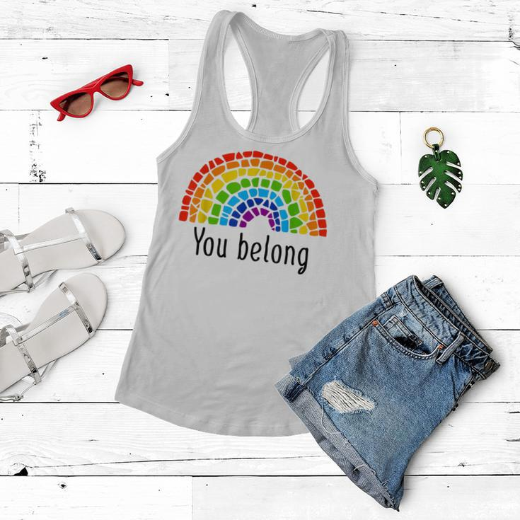 You Belong Lgbtq Rainbow Gay Pride V2 Women Flowy Tank