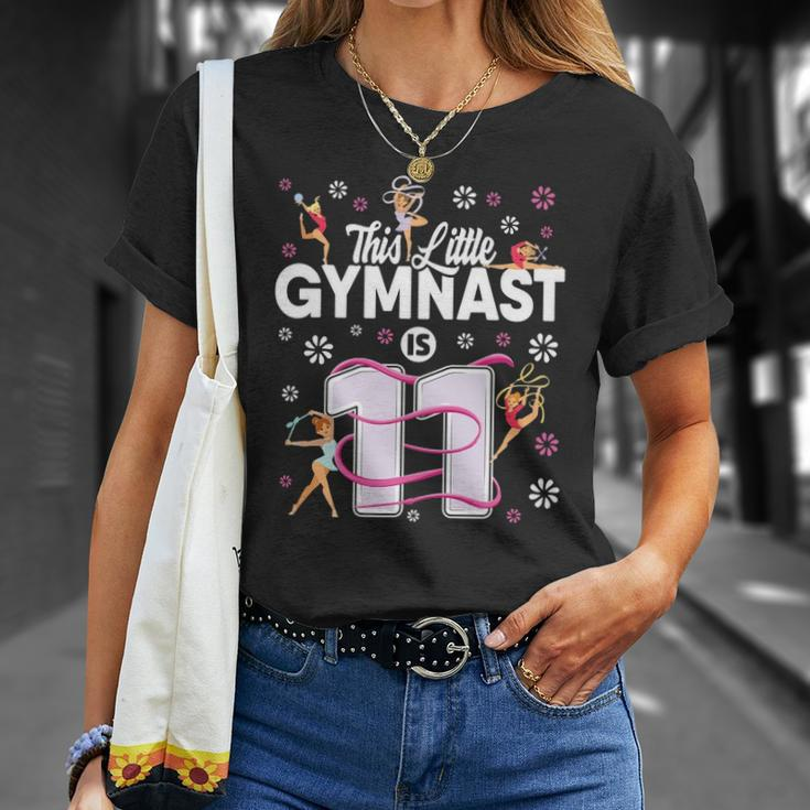 11 Years Old Gymnast 11Th Birthday Girl Tumbling Gymnastics Unisex T-Shirt Gifts for Her