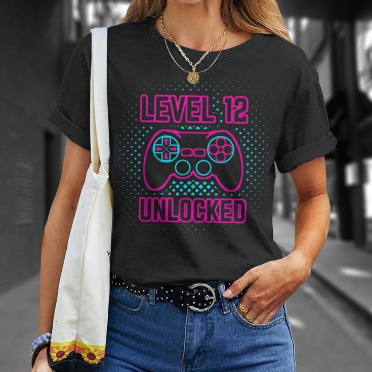12 Year Old 12Th Video Gamer Gaming Birthday Party Boys Girl Unisex T-Shirt Gifts for Her