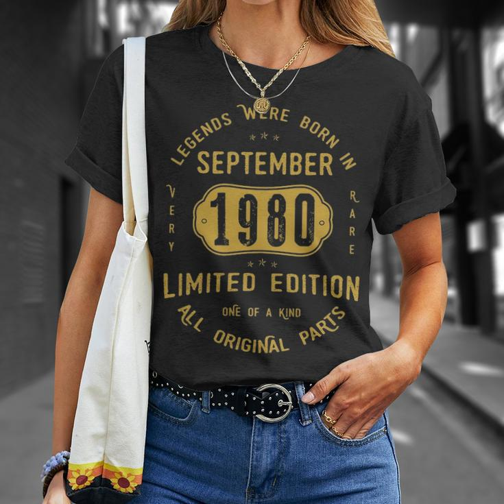 1980 September Birthday 1980 September Limited Edition T-Shirt Gifts for Her