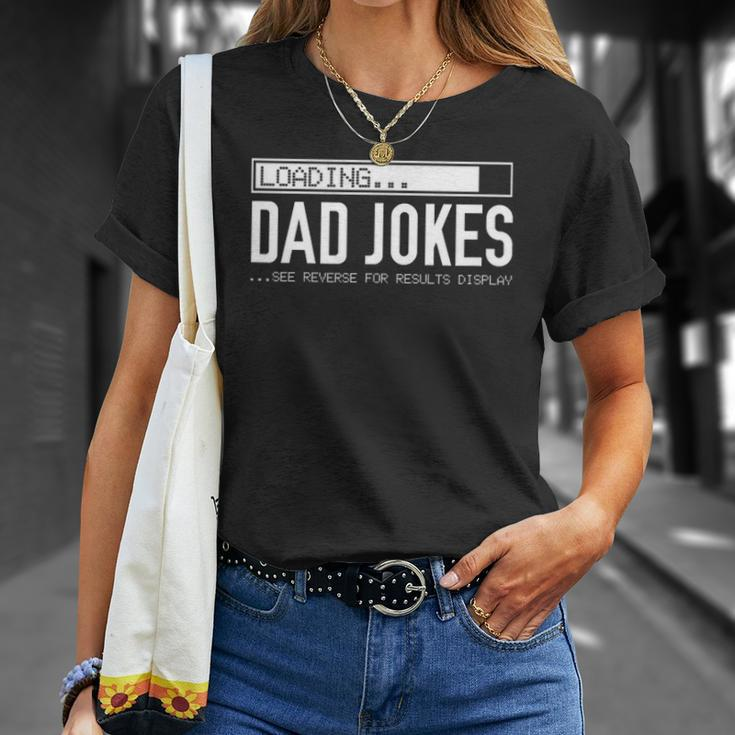 2 Sided Dad Jokes List Fathers Day T-shirt Gifts for Her