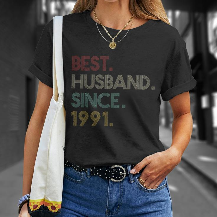 30Th Wedding Anniversary Gift Ideas Best Husband Since 1991 Unisex T-Shirt Gifts for Her