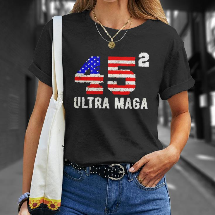 45 Squared Trump Ultra Maga Unisex T-Shirt Gifts for Her