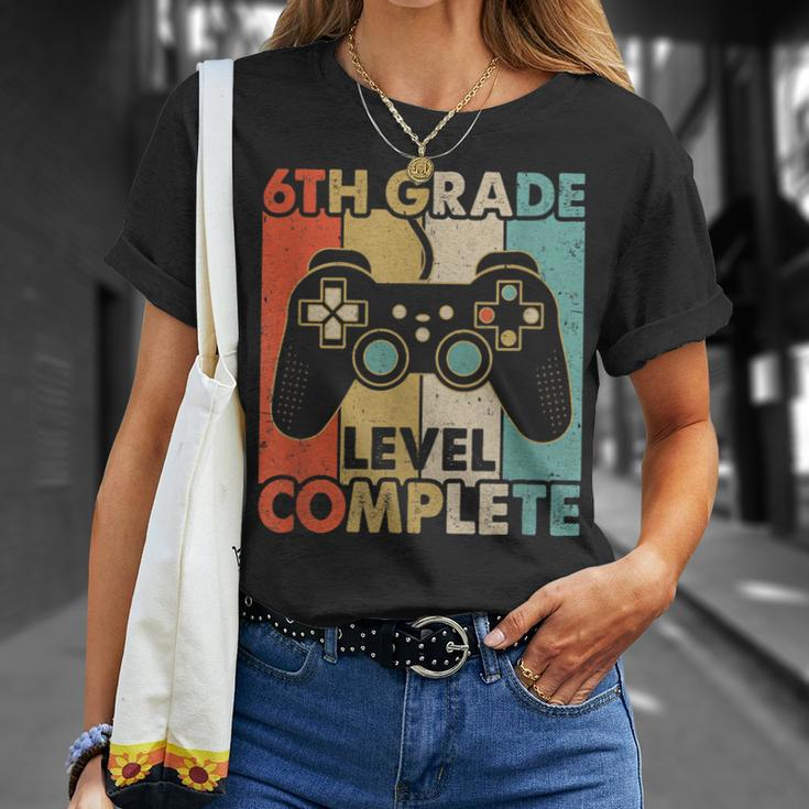 6Th Grade Graduation Level Complete Video Games Boy Kids Unisex T-Shirt Gifts for Her