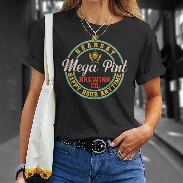 A Mega Pint Brewing Co Hearsay Happy Hour Anytime Tee Unisex T-Shirt Gifts for Her