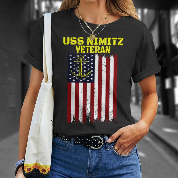 Aircraft Carrier Uss Nimitz Cvn-68 Veterans Day Father Day T-Shirt Unisex T-Shirt Gifts for Her
