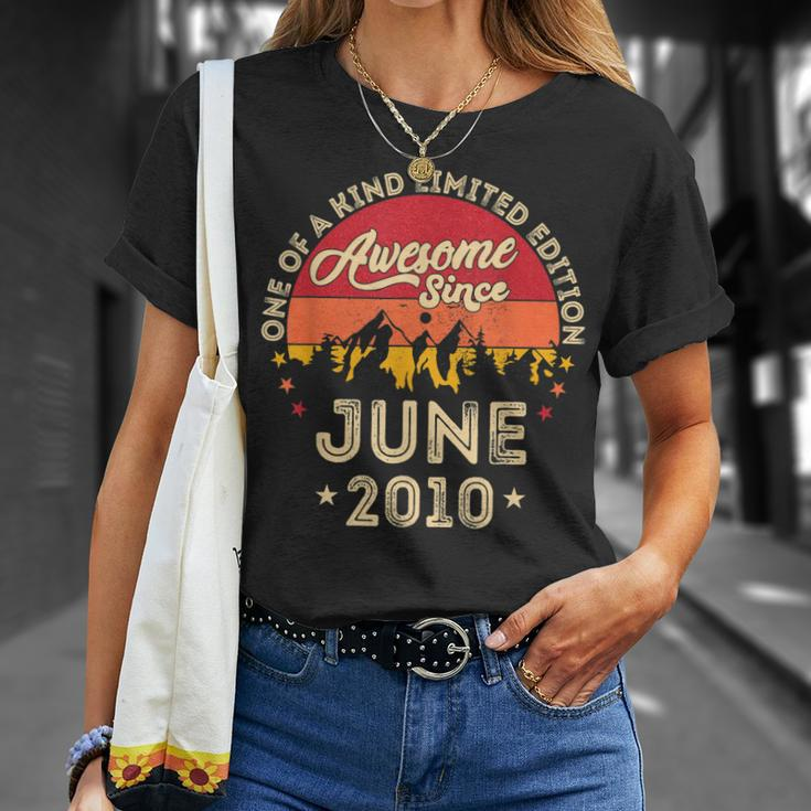 Awesome Since June 2010 Vintage 12Th Birthday V2 Unisex T-Shirt Gifts for Her