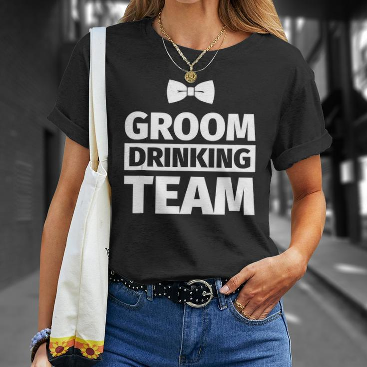 Bachelor Party - Groom Drinking Team Unisex T-Shirt Gifts for Her