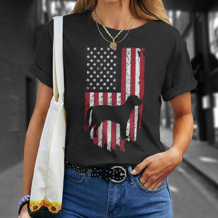 Beagle Dog Mom & Dad Usa 4Th Of July Usa Patriotic Unisex T-Shirt Gifts for Her