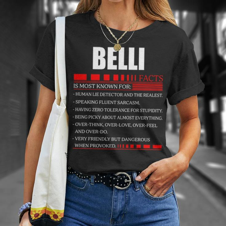Belli Fact FactShirt Belli Shirt For Belli Fact Unisex T-Shirt Gifts for Her