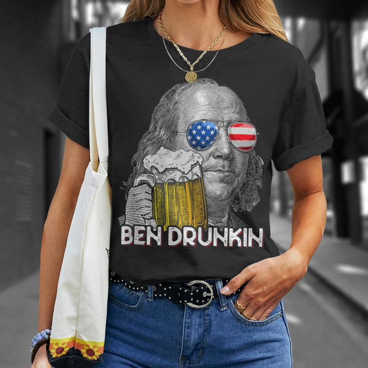 Ben Drankin Drunking Funny 4Th Of July Beer Men Woman Unisex T-Shirt Gifts for Her