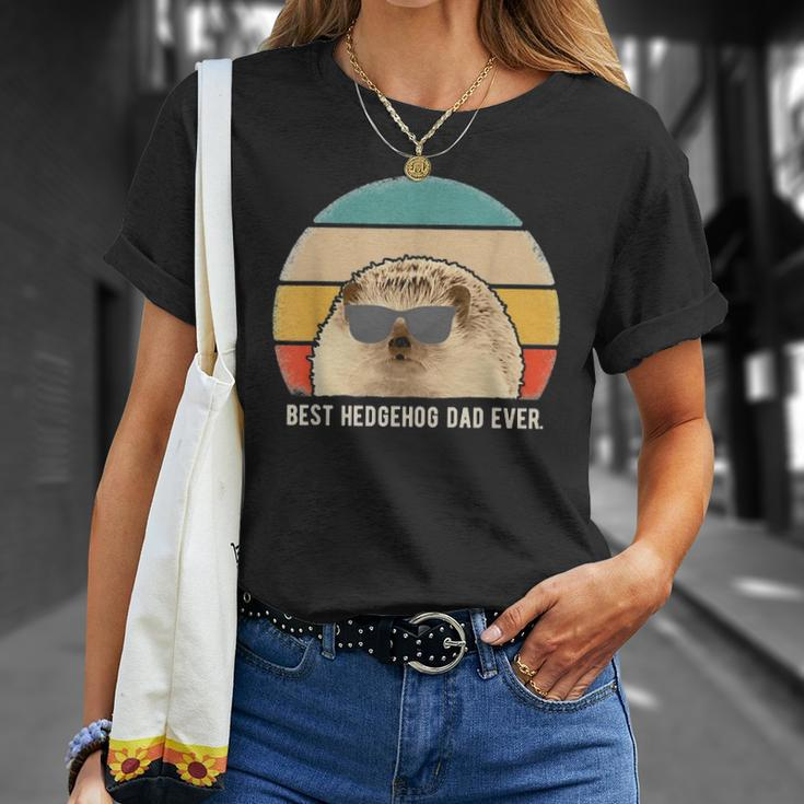 Best Hedgehog Dad Ever Animal Funny Retro Classic Unisex T-Shirt Gifts for Her